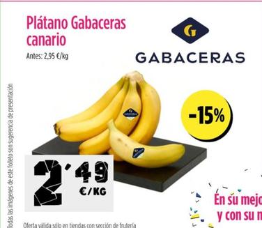 Oferta de Gabaceras - Platano Canario por 2,49€ en Ahorramas