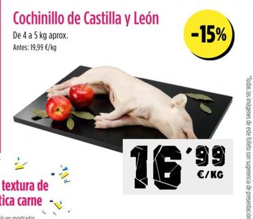 Oferta de Cochinillo De Castilla Y Leon por 16,99€ en Ahorramas