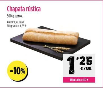 Oferta de Chapata Rustica por 1,25€ en Ahorramas