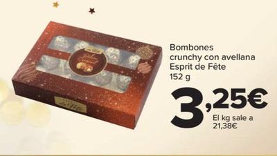 Oferta de Esprit De Fete - Bombones Crunchy Con Avellana por 3,25€ en Carrefour