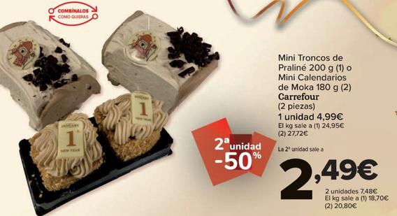 Oferta de Mini Troncos De Praline por 2,49€ en Carrefour