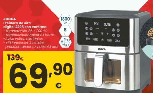 Oferta de Freidora De Aire Digital 2298 Con Ventana por 69,9€ en Eroski