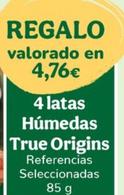 Oferta de True Origins - 4 Latas Humedas por 4,76€ en Tiendanimal