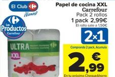 Oferta de Papel De Cocina Xxl por 2,99€ en Carrefour Market