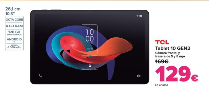 Oferta de Tablet 10 Gen2 por 129€ en Carrefour