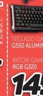 Oferta de Teclado Gaming G550 Aluminio + Luces Led por 15€ en Mandatelo.com