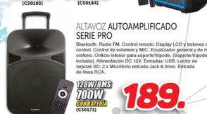 Oferta de Coolsound - Altavoz Autoamplificado Serie Pro por 189€ en Mandatelo.com