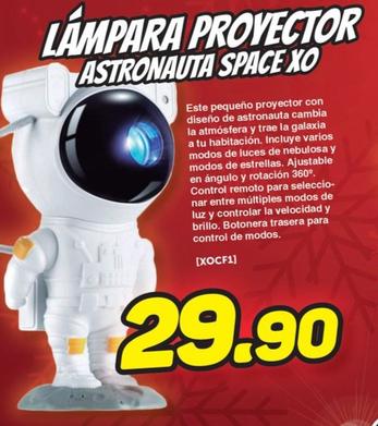 Oferta de Lampara Proyector Astronauta Space Xo por 29,9€ en Mandatelo.com