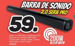 Oferta de Gudmure Barra De Sonido 2.0 Serie Pro por 59€ en Mandatelo.com