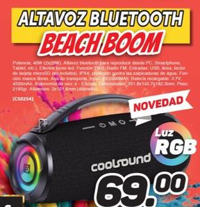 Oferta de Coolsound - Altavoz Bluetooth Beach Boom por 69€ en Mandatelo.com