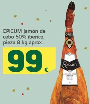 Oferta de Epicum - Jamon De Cebo 50% Iberico por 99€ en HiperDino