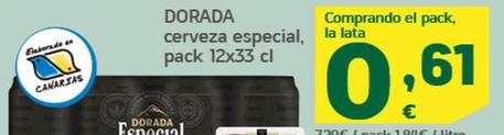 Oferta de Cerveza Especial por 0,61€ en HiperDino
