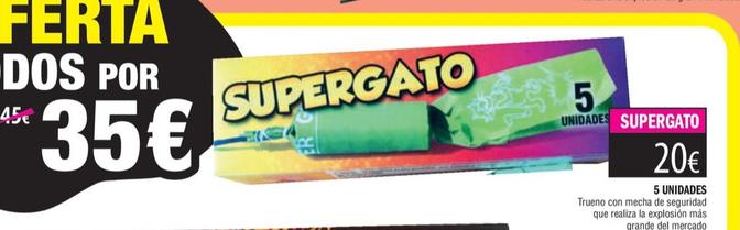 Oferta de Supergato - 5 Unidades por 20€ en Hipercohete