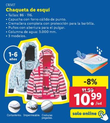 Oferta de Chaqueta De Esqui por 10,99€ en Lidl