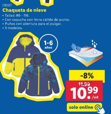 Oferta de Chaqueta De Nieve por 10,99€ en Lidl