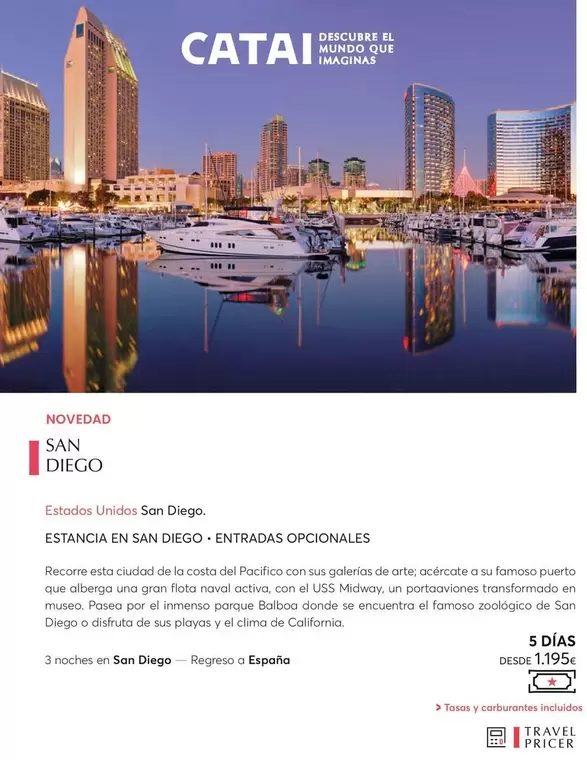 Oferta de San Diego  por 1195€ en Catai