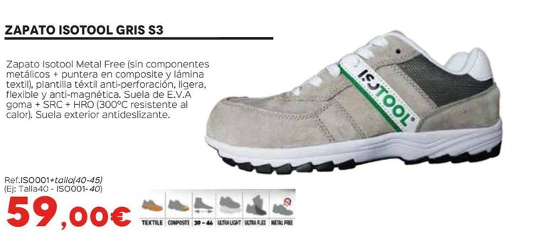 Oferta de Zapato Isotool Gris S3 por 59€ en Isolana