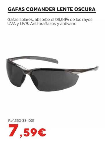 Oferta de Gafas Comander Lente Oscura por 7,59€ en Isolana