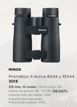 Oferta de Minox Prismático X-active 8x44 Y 10x44 por 301€ en El Corte Inglés