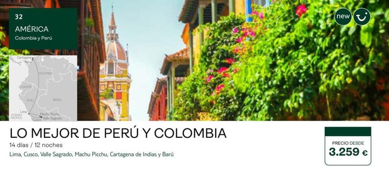 Oferta de Viajes a Perú por 3259€ en Tui Travel PLC