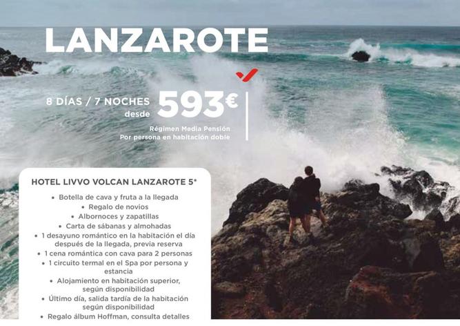 Oferta de Lanzarote 8 Días/7 Noches por 593€ en Halcón Viajes