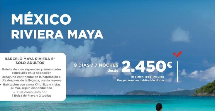 Oferta de México Riviera Maya por 2450€ en Halcón Viajes