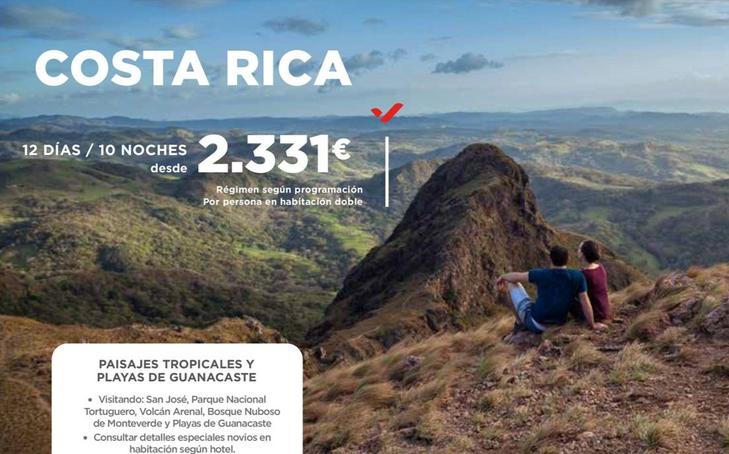 Oferta de Viajes a  Rica por 2331€ en Halcón Viajes