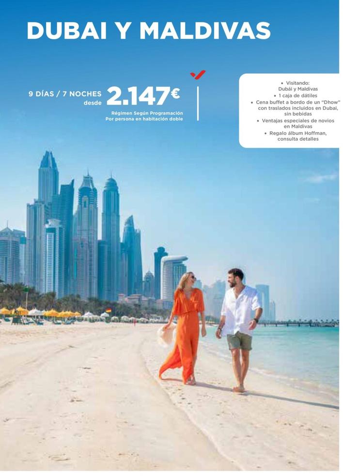 Oferta de Dubai Y Maldivas por 2147€ en Halcón Viajes