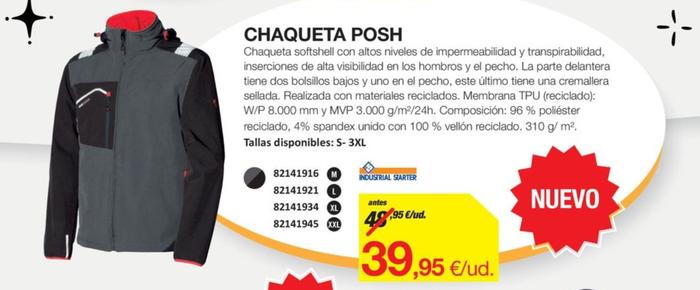 Oferta de Chaqueta Posh por 39,95€ en Distriplac