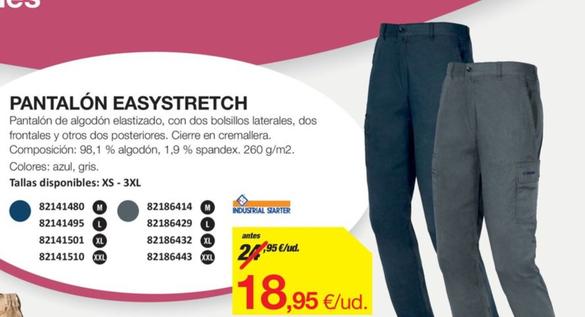 Oferta de Pantalones Easystretch por 18,95€ en Distriplac