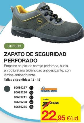 Oferta de Zapato De Seguridad Perforado por 22,95€ en Distriplac