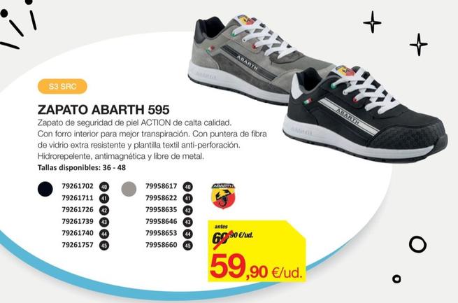 Oferta de Abarth - Zapato 595 por 59,9€ en Distriplac