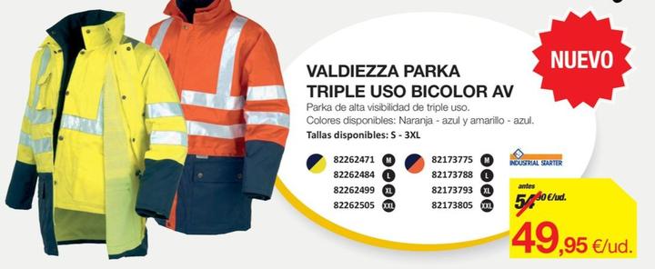 Oferta de Valdiezza Parka Triple Uso Bicolor AV por 49,95€ en Distriplac