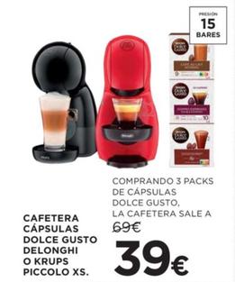 Comprar Cafetera de cápsulas Nespresso De'Longhi Vertuo Pop para cápsulas  Nespresso Vertuo · Hipercor