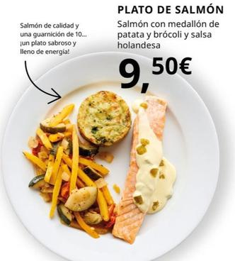 Oferta de Plato de Salmon por 9,5€ en IKEA