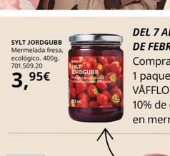 Oferta de Sylt Jordgubb - Mermelada Fresa, Ecológico por 3,95€ en IKEA