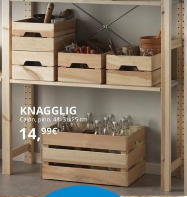 KNAGGLIG cajón, pino, 46x31x25 cm - IKEA