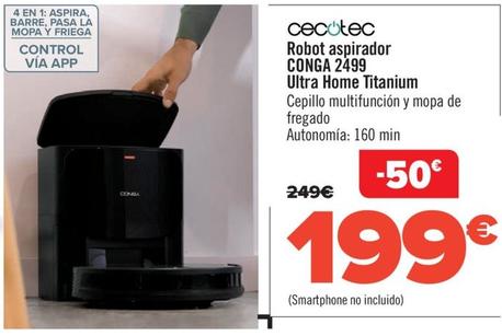 CECOTEC Conga 2499 Ultra Home Titanium Robot Aspirador