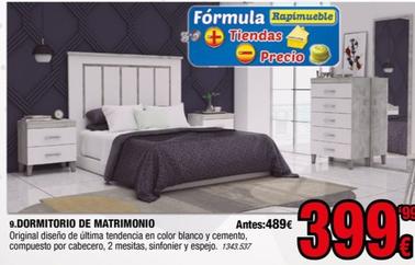 Oferta de Dormitorio De Matrimonio por 399€ en Rapimueble
