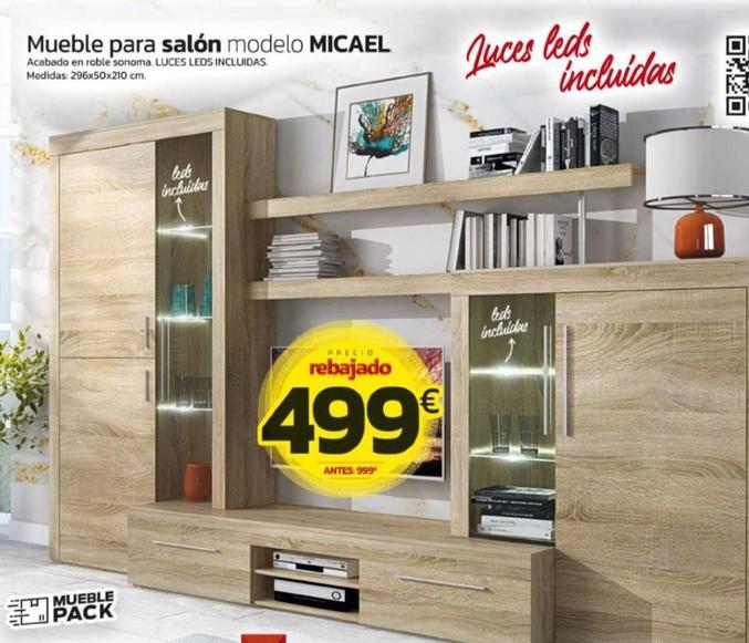 Oferta de Mueble Para Salon Modelo Micael por 499€ en Tifón Hipermueble