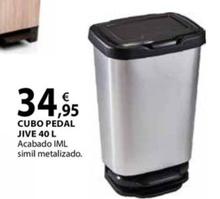 Oferta de Cubo Pedal Jive 40 L por 34,95€ en CMB Bricolage