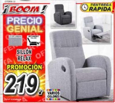 Oferta de Sillon Relax por 219€ en Muebles Boom