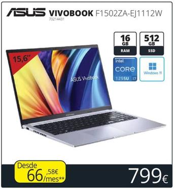 Oferta de Asus - Vivobook F1502za-ej1112w por 799€ en Ecomputer