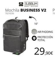 Oferta de Subblim - Mochila Business V2 por 29,9€ en Ecomputer