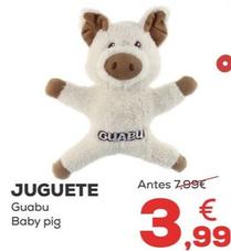 Oferta de Juguete - Guabu Baby Pig por 3,99€ en Kiwoko