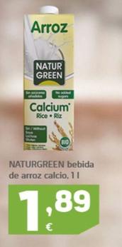 Oferta de Naturgreen - Bebida De Arroz por 1,89€ en HiperDino