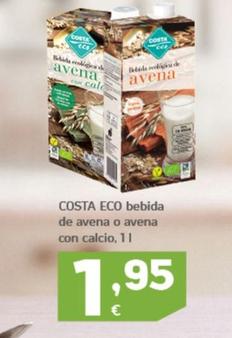 Oferta de Costa Eco - Bebida De Avena O Avena Con Calcio por 1,95€ en HiperDino