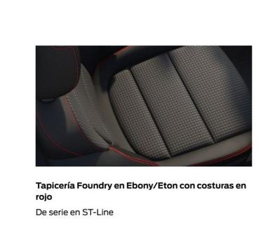 Oferta de Ford - Tapicería Foundry En Ebony / Eton Con Costuras En Rojo en Ford