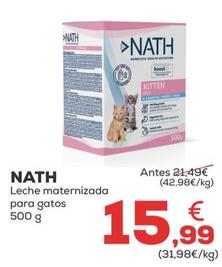 Oferta de Nath - Leche Maternizada Para Gatos por 15,99€ en Kiwoko