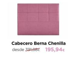 Oferta de Cabecero Berna Chenilla por 195,94€ en Max Colchón